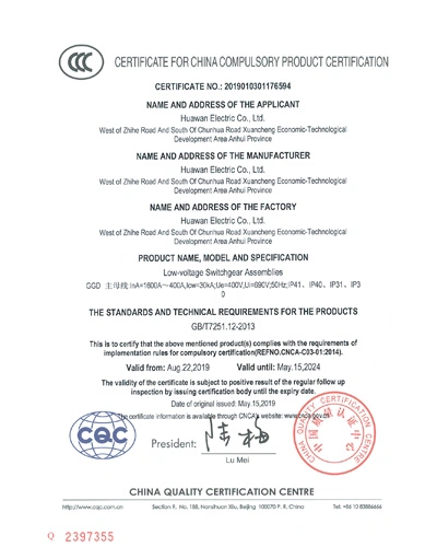 3C alçak gerilim SwitchgearGGD400 1600