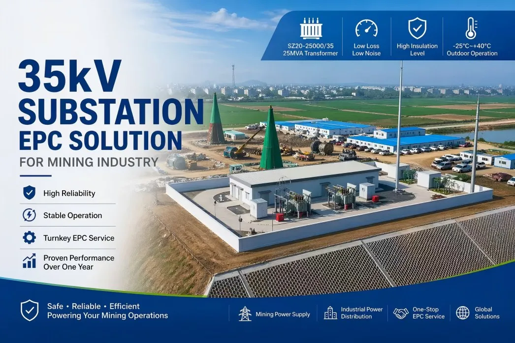 Madencilik için 35kV yağa batırılmış güç transformatörleri: Huawan tarafından güvenilir çözümler